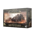 LEGIONS IMPERIALIS: WHIRLWIND AND SCORPIUS MISSILE TANK SQUADRONS WARHAMMER THE HORUS HERESY. El Scorpius es un modelo de vehículo blindado creado a instancias de la Legión de los Lobos Espaciales para brindar fuego de apoyo indirecto a los asaltos fenrisianos gracias a sus sistemas lanzamisiles avanzados. Perfecto para operaciones de alta intensidad, se aprobó su uso en todas las Legiones Astartes poco antes de que estallara la Herejía de Horus. Además del Scorpius, son frecuentes entre los arsenales de las Legiones Astartes otros vehículos de artillería móviles como el Whirlwind, dotado de un lanzamisiles múltiple de fuego indirecto que le permite arrojar fuego de saturación explosivo sobre zonas enteras del campo de batalla. Con este kit multicomponente de plástico puedes montar cuatro Whirlwinds y cuatro Scorpius Missile Tanks, artillería móvil para tus ejércitos de Legiones Astartes en partidas de Legions Imperialis. Ambos ofrecen fuego de apoyo indirecto: los Scorpius se centran en eliminar los vehículos, Knights y Titans enemigos mientras los Whirlwinds obligan a la infantería a abandonar su cobertura y salir a campo abierto. Hasta cuatro de los vehículos pueden equiparse con una pala excavadora opcional, para que puedas personalizar fácilmente tus tanques lanzamisiles.
