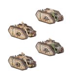 LEGIONS IMPERIALIS: CERBERUS HEAVY TANK DESTROYER SQUADRON WARHAMMER THE HORUS HERESY. ELos cazacarros pesados Cerberus están equipados con una batería de láseres de neutrones, una reliquia de la Edad Oscura de la Tecnología. Incluso con todas las protecciones que integran, cada disparo inunda de radiación exótica el interior del vehículo. Pocas dotaciones logran sobrevivir más de unos cuantos años sin someterse a reconstrucciones augméticas integrales. Pese al altísimo precio que conlleva su uso, el láser de neutrones es una de las armas antitanque más efectivas de todo el arsenal de las Legiones de Marines Espaciales. Con este kit multicomponente de plástico puedes montar cuatro Cerberus Heavy Tank Destroyers, prodigiosos vehículos antiblindaje para tus ejércitos de Legiones Astartes en partidas de Legions Imperialis. Estas armas brutales pero efectivas son ideales para destruir los Knights y hasta los Titans enemigos, por mucho blindaje que tengan. Cuando se despliegan en unidades grandes, pueden dar cuenta de prácticamente cualquier enemigo. El kit incluye opciones para equipar tus tanques con lascannons o heavy bolters de barquilla lateral, y las escotillas superiores pueden montarse cerradas, con un Tank Commander o con un artillero operando un heavy bolter o multi-melta montado en afuste exterior.