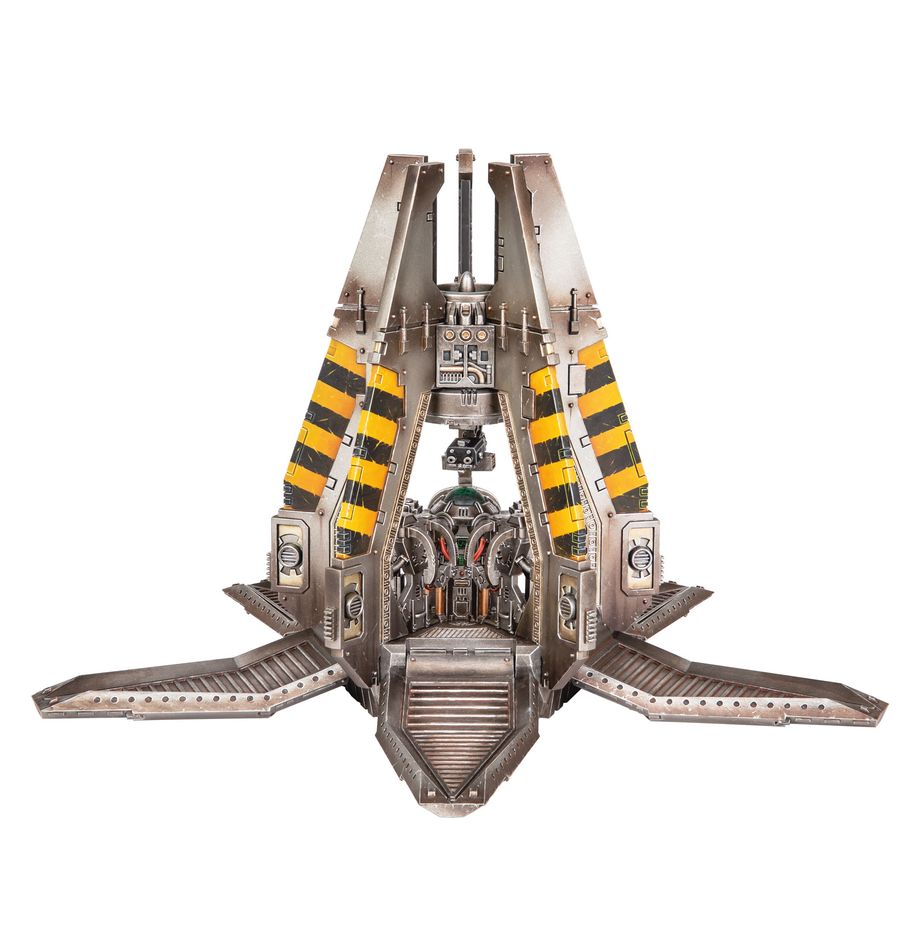 Legion drop pod warhammer the horus heresy.  las cápsulas de desembarco son módulos de descenso orbital autónomos y recuperables, diseñados para desplegar una escuadra de marines espaciales. Se utilizan para ataques sorpresa y despliegues de combate en medio de zonas de guerra activas, donde las naves de guerra de las legiones astartes las lanzan como proyectiles desde el borde del espacio hacia su objetivo. Las cápsulas están blindadas y reforzadas para soportar los rigores de la reinserción, pero su verdadera defensa es la velocidad. Con este kit multicomponente de plástico puedes montar una drop pod, una opción de transporte para los ejércitos de las legiones astartes de warhammer: the horus heresy. Si lo tuyo es la disrupción, el acoso y las tácticas agresivas, la drop pod ofrece nuevas opciones tácticas para tus fuerzas. Está equipada de serie con un pintle mounted combi-bolter. La miniatura cuenta con numerosos detalles de sus sistemas internos, como una consola y arneses, y además las cinco puertas pueden montarse sin pegamento, lo que permite abrirlas y cerrarlas.