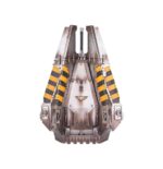 LEGION DROP POD WARHAMMER THE HORUS HERESY. Las cápsulas de desembarco son módulos de descenso orbital autónomos y recuperables, diseñados para desplegar una escuadra de Marines Espaciales. Se utilizan para ataques sorpresa y despliegues de combate en medio de zonas de guerra activas, donde las naves de guerra de las Legiones Astartes las lanzan como proyectiles desde el borde del espacio hacia su objetivo. Las cápsulas están blindadas y reforzadas para soportar los rigores de la reinserción, pero su verdadera defensa es la velocidad. Con este kit multicomponente de plástico puedes montar una Drop Pod, una opción de transporte para los ejércitos de las Legiones Astartes de Warhammer: The Horus Heresy. Si lo tuyo es la disrupción, el acoso y las tácticas agresivas, la Drop Pod ofrece nuevas opciones tácticas para tus fuerzas. Está equipada de serie con un Pintle Mounted combi-bolter. La miniatura cuenta con numerosos detalles de sus sistemas internos, como una consola y arneses, y además las cinco puertas pueden montarse sin pegamento, lo que permite abrirlas y cerrarlas.