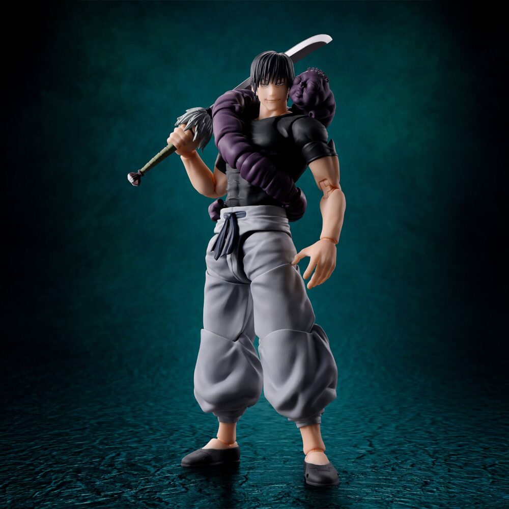 Toji fushiguro jujutsu kaisen sh figuarts. Tamashii añade a su colección s. H. Figuarts, la figura articulada de toji fushiguro, padre de uno de los protagonistas del anime "jujutsu kaisen". La silueta y estructura articulada de esta figura de 15,5 cm han sido cuidadosamente diseñadas para dar vida de forma dinámica al personaje y fue esculpido con especial atención a su rango de movimiento. Cuenta con: 3x placas faciales, 1x pieza de pelo alternativo, 3x pares de manos, 1x par de manos unidas, 1x espíritu maldito, 1x espada maldita y 1x alabarda celestial invertida, 1x par de piernas intercambiables que le permiten ser envuelto por el espíritu maldito.