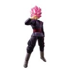 GOKU BLACK SUPER SAIYAN ROSE DRAGON BALL SUPER SH FIGUARTS RE-RUN. Tamashii presenta la figura de Goku Black - Super Saiyan Rose - dentro de la línea S.H.Figuarts, basada en su aparición en la serie "Dragon Ball Super". Mide aproximadamente 14 cm y ha sido diseñada con gran detalle para reproducir fielmente su aspecto en la transformación rosa. Incluye 3x expresiones faciales (sonriente, gritando y de combate), 2x manos izquierdas y 3x manos derechas intercambiables. Fabricada en PVC y ABS, permite una amplia variedad de poses dinámicas. UNIDADES LIMITADAS.