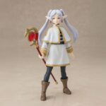 FRIEREN FRIEREN BEYOND JOURNEY'S END S.H. FIGUARTS RE-RUN. Tamashii introduce en su línea S.H.Figuarts la figura de Frieren, la hechicera elfa de la serie "Frieren: Beyond Journey's End" ("Frieren: Más allá del final del viaje" en España). Mide 12 cm (14 cm con efectos) y está diseñada con materiales blandos en capa y falda para facilitar poses dinámicas. Incluye 3x expresiones faciales, 2x pares de manos alternativas, 1x bastón, 1x set de efectos mágicos, 1x set de pedestal para los efectos y 1x par de coletas de repuesto. Fabricada en PVC y ABS. UNIDADES LIMITADAS.