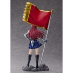 ERZA SCARLET FAIRY TAIL 1/8. Bellfine vuelve a presentar la figura de Erza Scarlet del popular anime "Fairy Tail". La 7ª maestra del gremio mide aproximadamente 32 cm a escala 1/8. Se presenta con la bandera del gremio y una armadura galante que se puede extraer para exponerla con vestido casual. Cuenta con un pedestal con forma de rocas que la mantiene estable para exponer con o sin bandera.