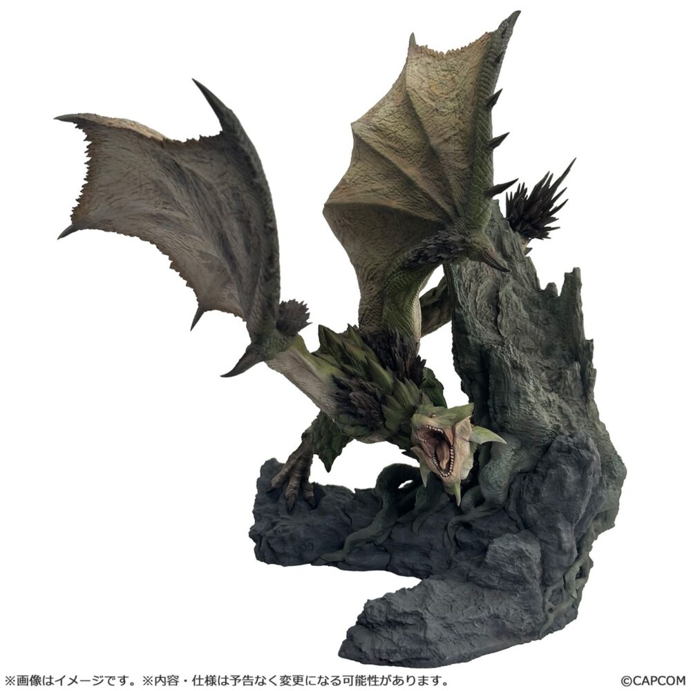 RATHIAN 2.0 VERSION FIGURA MONSTER HUNTER BUILDER CREATOR'S MODEL. Capcom añade a su colección Builder Creators's Model la versión 2.0 de la figura de Rathian. La dragona de la raza Wyvern que aparece en el videojuego "Monster Hunter" se muestra protegiendo su nido con una pose amenazante y dinámica. Está fabricado en PVC y ABS, mide aproximadamente 24,5 x 24 x 18 cm incluyendo la base con forma de tronco y se presenta en caja con ventana. Ideal para exponer con RATHALOS 2.0 VERSION FIGURA MONSTER HUNTER BUILDER CREATOR'S MODEL (se venden por separado).
