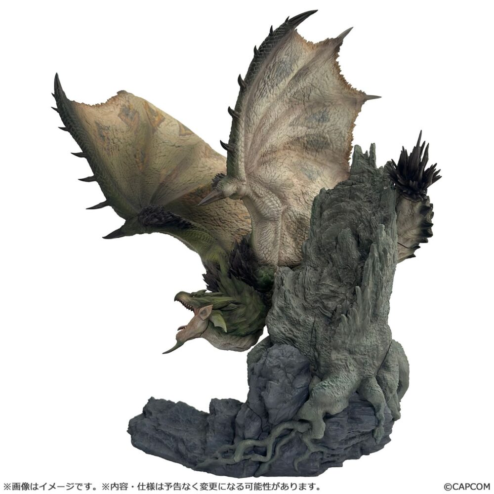 Rathian 2. 0 version figura monster hunter builder creator's model. Capcom añade a su colección builder creators's model la versión 2. 0 de la figura de rathian. La dragona de la raza wyvern que aparece en el videojuego "monster hunter" se muestra protegiendo su nido con una pose amenazante y dinámica. Está fabricado en pvc y abs, mide aproximadamente 24,5 x 24 x 18 cm incluyendo la base con forma de tronco y se presenta en caja con ventana. Ideal para exponer con rathalos 2. 0 version figura monster hunter builder creator's model (se venden por separado).
