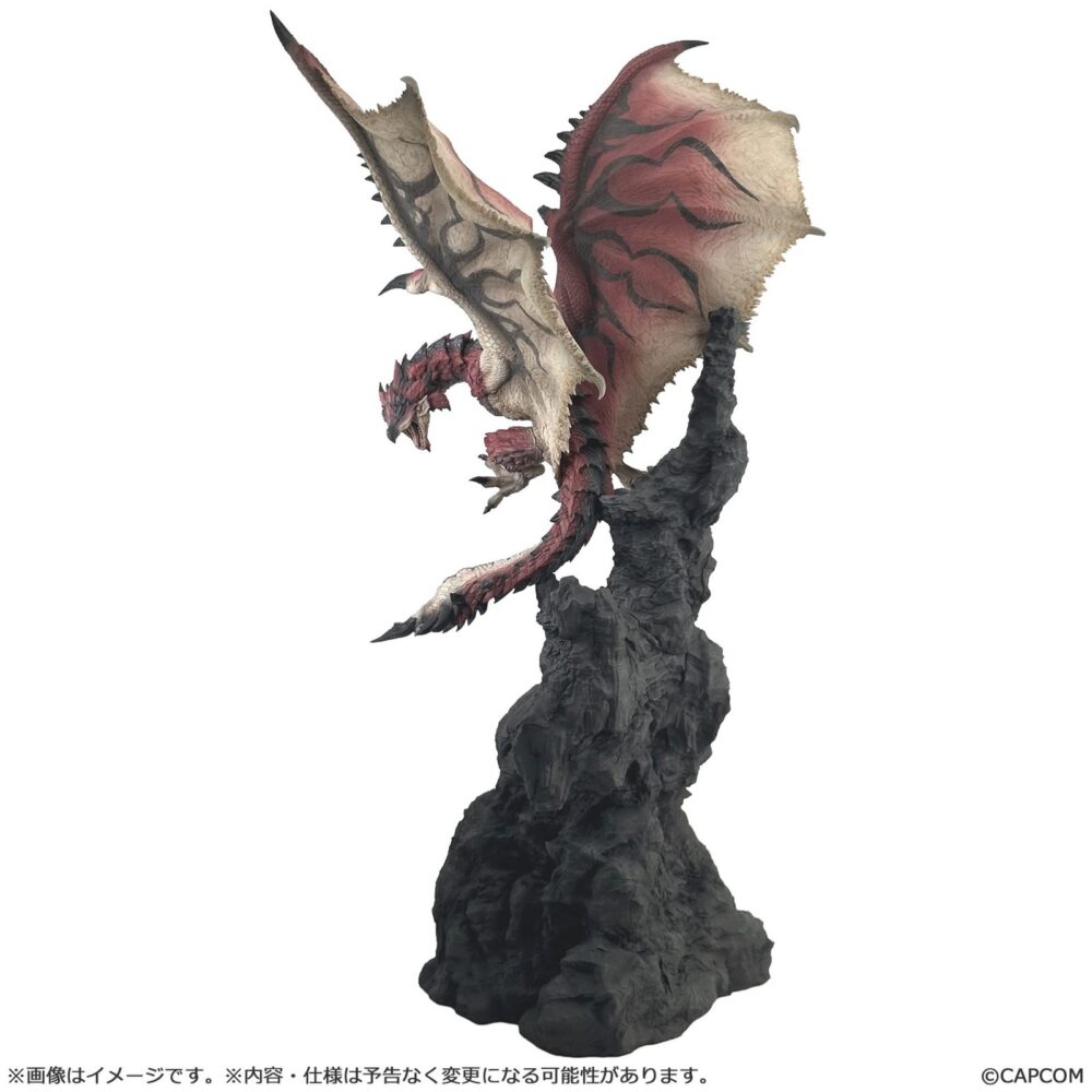 Rathalos 2. 0 version figura monster hunter builder creator's model. Capcom incorpora a su colección builder creators's model la versión 2. 0 de la figura de rathalos, el monstruo insignia de la saga de videojuego "monster hunter". El dragon de la raza wyvern se presenta a punto de atacar desde un tronco con actitud amenazante. Está fabricado en pvc y abs, mide aproximadamente 36,5 x 30 x 20 cm incluyendo la base con forma de tronco y se presenta en caja con ventana. Ideal para exponer con rathian 2. 0 version figura monster hunter builder creator's model (se venden por separado).
