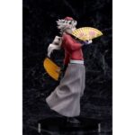 DOUMA DEMON SLAYER: KIMETSU NO YAIBA. Aniplex suma a su catálogo esta figura de Douma, la Luna Superior dos de las Doce Lunas Demoníacas en el anime "Demon Slayer: Kimetsu no Yaiba" ("Guardianes de la noche" en España). La figura muestra al personaje con una expresión sonriente y sosteniendo 2 abanicos, representado con gran fidelidad. Está fabricada en ABS y PVC, pintada y con una base negra de forma circular para dar estabilidad. Mide aproximadamente 20,7 cm de alto.