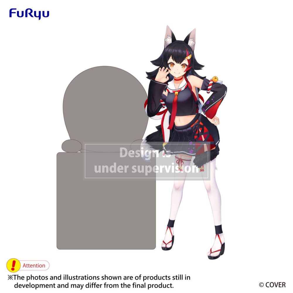 Ookami mio hololive production hikkake. Furyu añade a la colección hikkake la figura de ookami mio basada en la influencer virtual de "hololive production". Mide aproximadamente 10 cm de alto y está fabricada en atbc-pvc y abs.