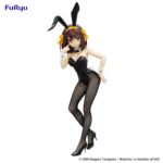 HARUHI SUZUMIYA THE MELANCHOLY OF HARUHI SUZUMIYA BICUTE BUNNIES. uryu suma a la colección BiCute Bunnies la figura de Haruhi Suzumiya, protagonista del anime "The Melancholy of Haruhi Suzumiya". Con una altura aproximada de 26 cm, está fabricada en ATBC-PVC, ABS y fibras de poliéster. Se muestra con traje de conejita, siguiendo el estilo distintivo de esta línea de figuras de gran detalle y medias con acabado realistas.