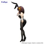 HARUHI SUZUMIYA THE MELANCHOLY OF HARUHI SUZUMIYA BICUTE BUNNIES. uryu suma a la colección BiCute Bunnies la figura de Haruhi Suzumiya, protagonista del anime "The Melancholy of Haruhi Suzumiya". Con una altura aproximada de 26 cm, está fabricada en ATBC-PVC, ABS y fibras de poliéster. Se muestra con traje de conejita, siguiendo el estilo distintivo de esta línea de figuras de gran detalle y medias con acabado realistas.