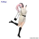 SUPER SONICO WINTER MEMORY VERSION SUPER SONICO TRIO-TRY-IT. Furyu incorpora a su línea Trio-Try-iT la figura de Super Sonico en su versión de memorias de invierno.  Está inspirada en la protagonista de la animación “Super Sonico”. Este modelo mide 21 cm y está fabricado en ATBC-PVC y ABS. La figura representa a la popular cantante virtual en una pose divertida y vestimenta invernal con acabados cuidados y gran nivel de detalle.