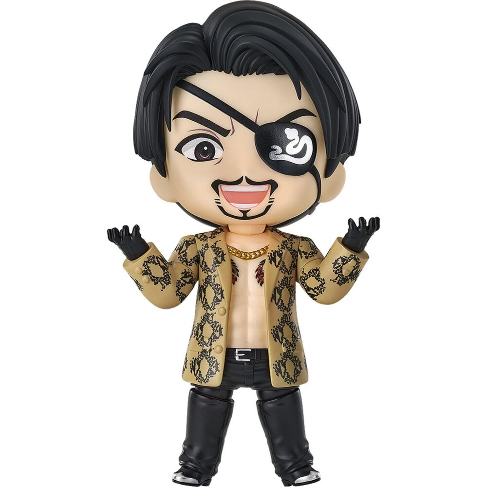 Goro majima yakuza nendoroid. Good smile arts shanghai suma a la colección nendoroid la figura del imprevisible goro majima, basada en este personaje recurrente de la saga de videojuegos "yakuza". Mide aproximadamente 10 cm e incluye 2x placas faciales intercambiables (sonriente y carcajada), 1x bate metálico, 1x megáfono, 1x casco de construcciones majima, 1x daga demonfire y otras partes opcionales para poses. Cuenta con base cuadrada transparente y soporte para su exposición.