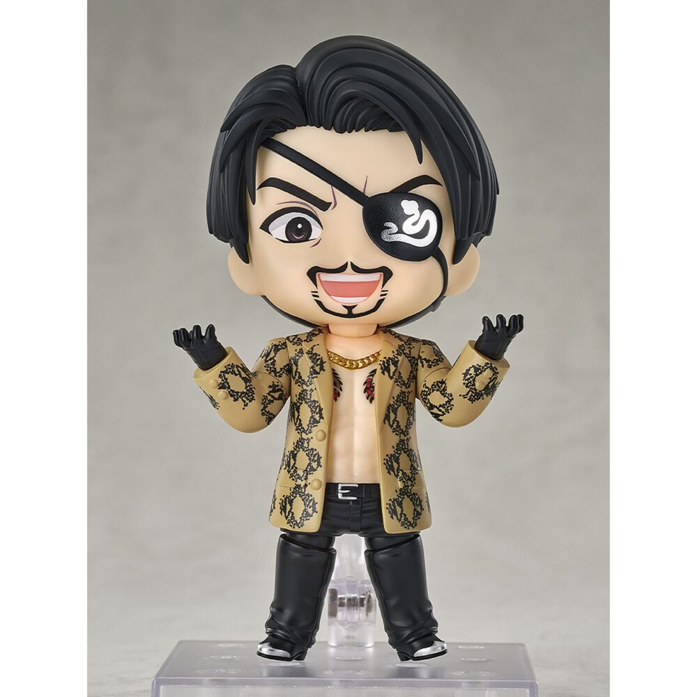 Goro majima yakuza nendoroid. Good smile arts shanghai suma a la colección nendoroid la figura del imprevisible goro majima, basada en este personaje recurrente de la saga de videojuegos "yakuza". Mide aproximadamente 10 cm e incluye 2x placas faciales intercambiables (sonriente y carcajada), 1x bate metálico, 1x megáfono, 1x casco de construcciones majima, 1x daga demonfire y otras partes opcionales para poses. Cuenta con base cuadrada transparente y soporte para su exposición.