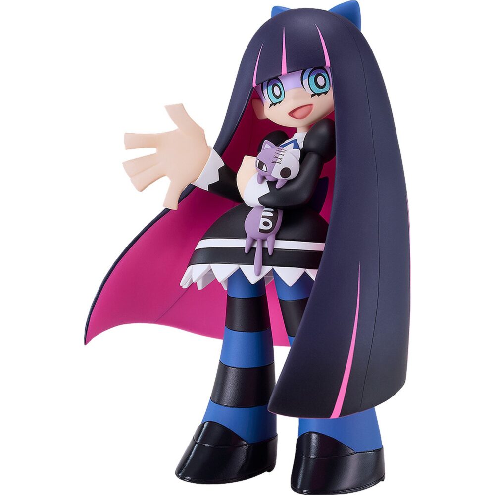 Stocking panty & stocking with garterbelt pop up parade. Good smile company suma a su linea pop up parade la figura de stocking anarchy, protagonista del anime "panty and stocking with garterbelt". El personaje se presenta con un diseño divertido y con su gato de peluche honekoneko en brazos. Mide aproximadamente 15 cm de alto y cuenta con una base redonda transparente para su exposición. Ideal para exponer con su hermana panty panty & stocking with garterbelt pop up parade (se venden por separado).