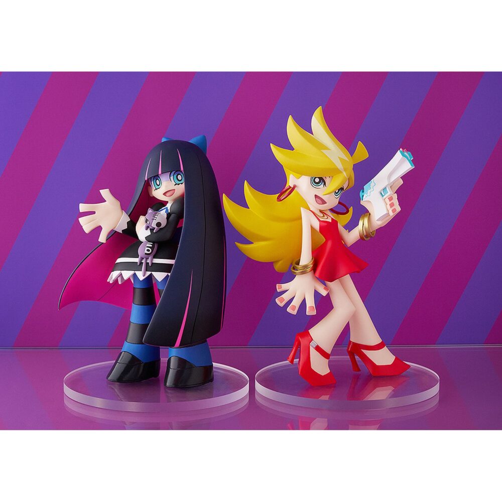 Stocking panty & stocking with garterbelt pop up parade. Good smile company suma a su linea pop up parade la figura de stocking anarchy, protagonista del anime "panty and stocking with garterbelt". El personaje se presenta con un diseño divertido y con su gato de peluche honekoneko en brazos. Mide aproximadamente 15 cm de alto y cuenta con una base redonda transparente para su exposición. Ideal para exponer con su hermana panty panty & stocking with garterbelt pop up parade (se venden por separado).