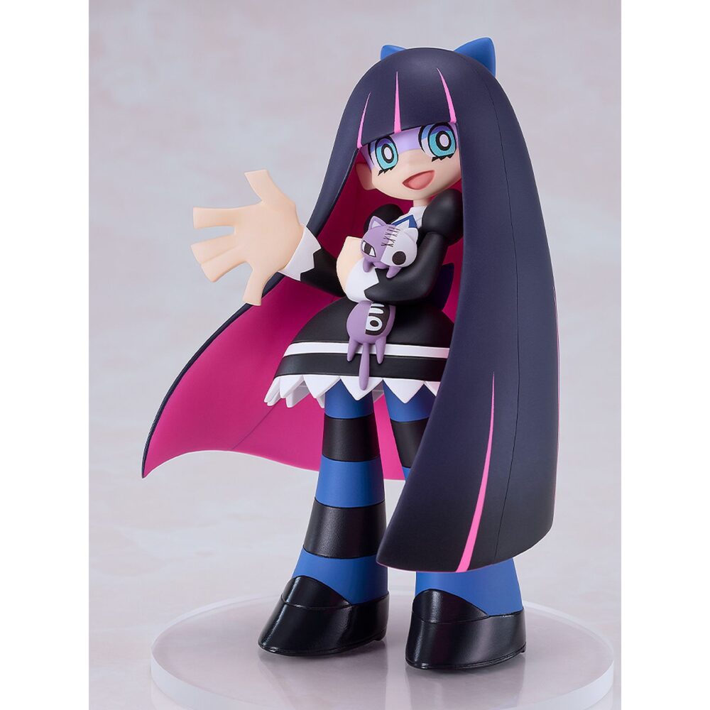 Stocking panty & stocking with garterbelt pop up parade. Good smile company suma a su linea pop up parade la figura de stocking anarchy, protagonista del anime "panty and stocking with garterbelt". El personaje se presenta con un diseño divertido y con su gato de peluche honekoneko en brazos. Mide aproximadamente 15 cm de alto y cuenta con una base redonda transparente para su exposición. Ideal para exponer con su hermana panty panty & stocking with garterbelt pop up parade (se venden por separado).