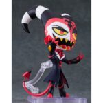 BLITZO HELLUVA BOSS HAZBIN HOTEL NENDOROID. Good Smile suma a su línea Nendoroid la figura de Blitzo Buckzo, el jefe protagonista de la seria animada "Helluva Boss". Esta figura articulada mide aproximadamente 13 cm e incluye 3x placas faciales intercambiables (sonrisa, risa arrogante y alegre), 1x arma, 1x smartphone, 1x grimorio de Stolas y otras partes opcionales. Cuenta con soporte y base cuadrada transparente para su exposición.