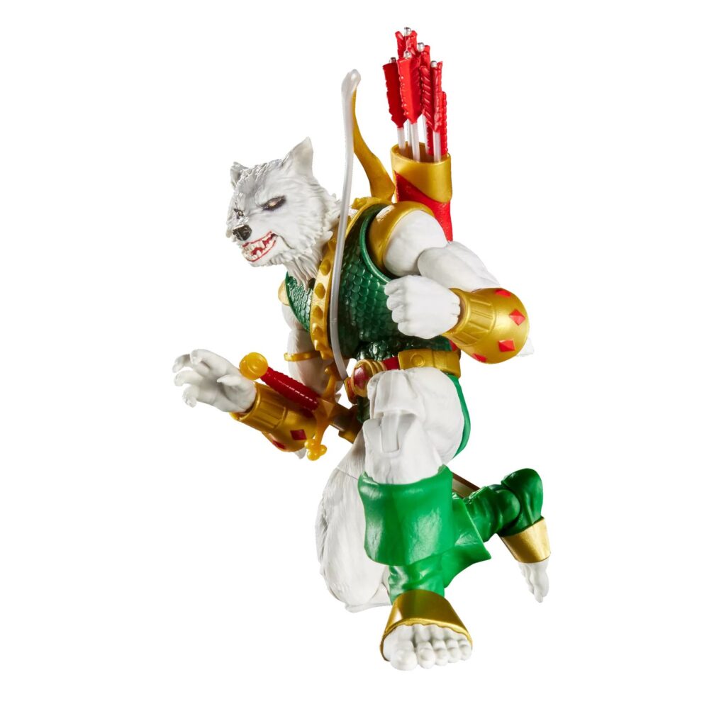 Man-wolf marvel legends magic: the gathering. Hasbro incorpora a su colección marvel legends esta figura de man-wolf con daños de batalla, inspirada en el personaje de los comics de marvel. Con más de 20 puntos de articulación y una altura de 15 cm, cuenta con diferentes accesorios: 2x manos intercambiables, 1x espada sagrada de stargod, 1x arco, 1x flecha y 1x carcaj. Al tratarse de una colaboración entre hasbro y wizards of the coast se incluye la carta de doble cara metalizada exclusiva "colonel john jameson / man-wolf" para el juego de cartas coleccionables magic: the gathering. Se presenta en una caja ilustrada con ventana. Unidades limitadas.