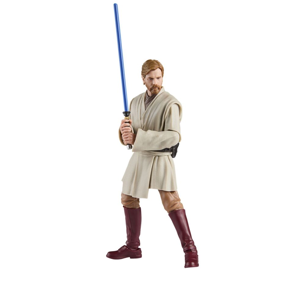 OBI-WAN KENOBI BLACK SERIES STAR WARS REVENGE OF THE SITH. Hasbro presenta dentro de la colección The Black Series la figura de Obi-Wan Kenobi, basada en su papel en "Star Wars: Revenge of the Sith" ("Star Wars: La venganza de los Sith" en España). Mide 15 cm y cuenta con múltiples puntos de articulación para recrear escenas de acción. Incluye su icónico sable de luz como accesorio. El diseño fotorrealista aporta gran fidelidad al personaje. Se presenta en una caja con ventana. UNIDADES LIMITADAS.