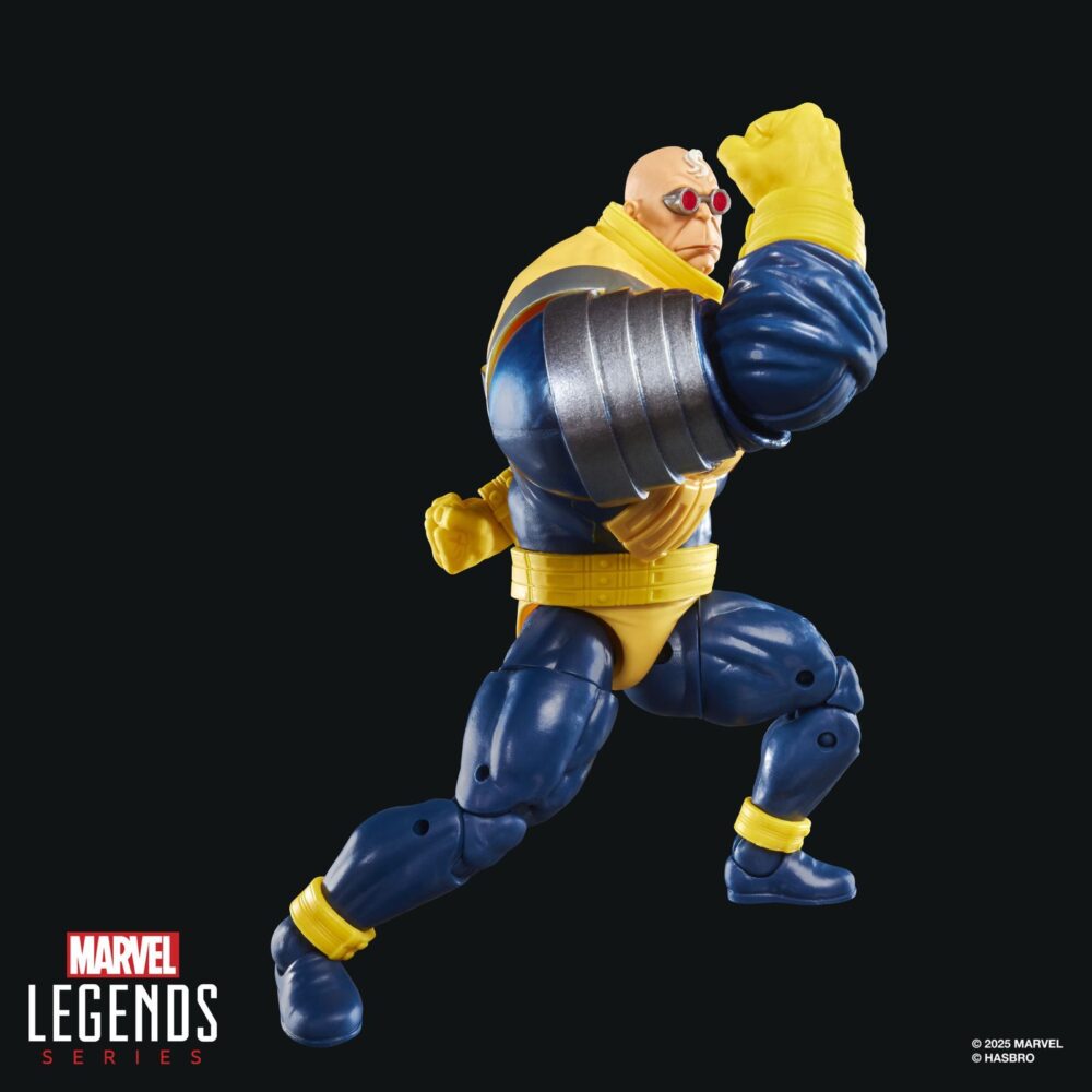 Strong guy x-factor marvel legends series. Hasbro suma a la colección marvel legends series la figura de strong guy (fortachón en españa), inspirada en el personaje de los cómics de "x-factor" de marvel. Con una altura de 15 cm, presenta un diseño detallado y más de 20 puntos de articulación para recrear poses dinámicas. Incluye 1x cabeza alternativa, 3x manos intercambiables, 1x haltera y 2x pesas. Viene en una caja con ventana para exhibición. Unidades limitadas.