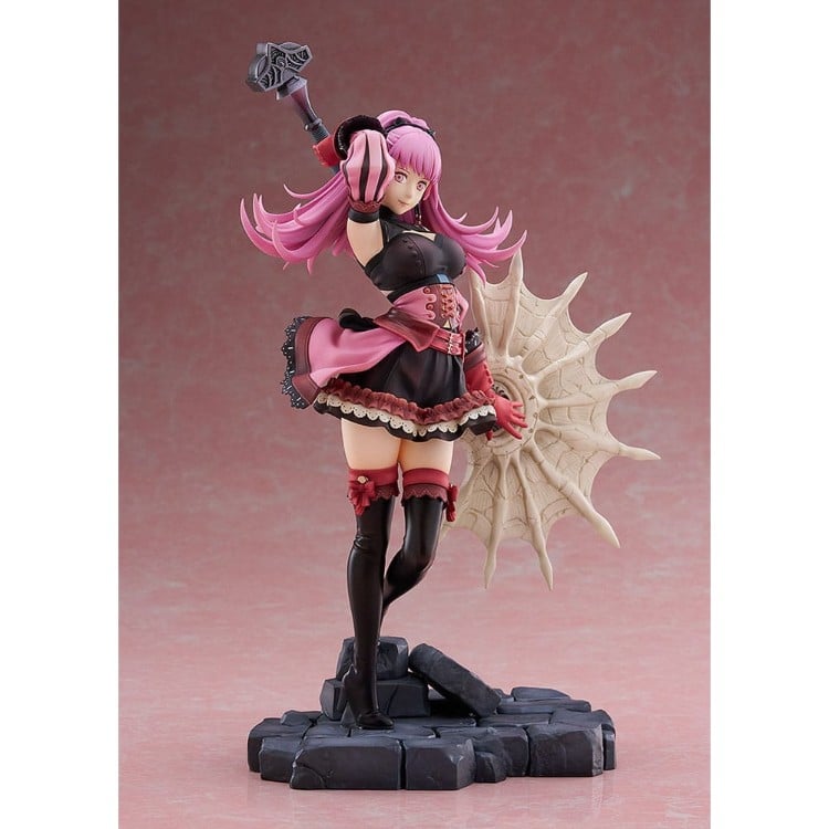 Hilda fire emblem 1/7.  three houses llega la esperadísima figura de hilda, la hija única del duque de goneril. Esta pieza, magistralmente elaborada, captura a hilda cinco años después de los acontecimientos de la academia, conservando su encanto alegre y accesible, a la vez que irradia la fuerza y la determinación forjadas en las pruebas de la guerra. Una hermosa combinación de elegancia y resiliencia, esta figura es imprescindible para los fans de la serie.