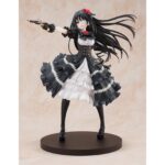 KURUMI TOKISAKI: FANTASIA 30TH ANNIVERSARY RENEWAL PACKGE EDITION DATE A LIVE 1/7. Kadokawa lanza la figura de Kurumi Tokisaki, una de las heroínas del anime "Date A Live", en su versión conmemorativa Fantasia 30th Anniversary. Con una altura aproximada de 25 cm y a escala 1/7 está basada en la Ilustración del volumen 11 del manga original, que muestra a Kurumi tal y como era cuando conoció al protagonista, Shido Itsuka. La forma del cabello y la falda le dan dinamismo. Incluye 1x rostro sin parche para que se pueda exhibir de manera alternativa y cuenta con una base circular negra que le proporciona estabilidad.
