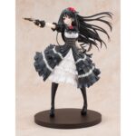 KURUMI TOKISAKI: FANTASIA 30TH ANNIVERSARY RENEWAL PACKGE EDITION DATE A LIVE 1/7. Kadokawa lanza la figura de Kurumi Tokisaki, una de las heroínas del anime "Date A Live", en su versión conmemorativa Fantasia 30th Anniversary. Con una altura aproximada de 25 cm y a escala 1/7 está basada en la Ilustración del volumen 11 del manga original, que muestra a Kurumi tal y como era cuando conoció al protagonista, Shido Itsuka. La forma del cabello y la falda le dan dinamismo. Incluye 1x rostro sin parche para que se pueda exhibir de manera alternativa y cuenta con una base circular negra que le proporciona estabilidad.