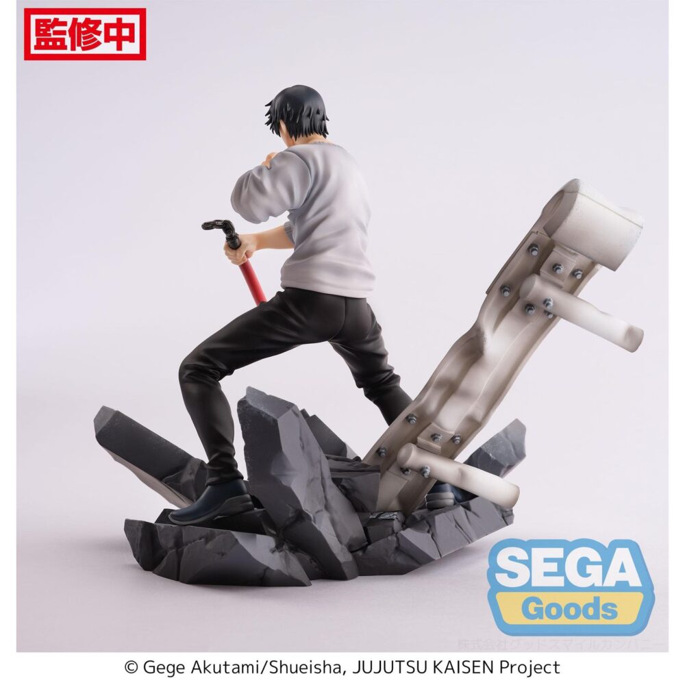 Toji fushiguro encounter jujutsu kaisen figurizm. Sega reincorpora a su colección figurizmα la versión ecounter de la figura de toji fushiguro. Está basada en su aspecto en el anime "jujutsu kaisen". Mide aproximadamente 20 cm y está fabricada en pvc. Representa al personaje en pleno combate. Ideal para exponerla junto a megumi fushiguro encounter jujutsu kaisen figurizm (se venden por separado).