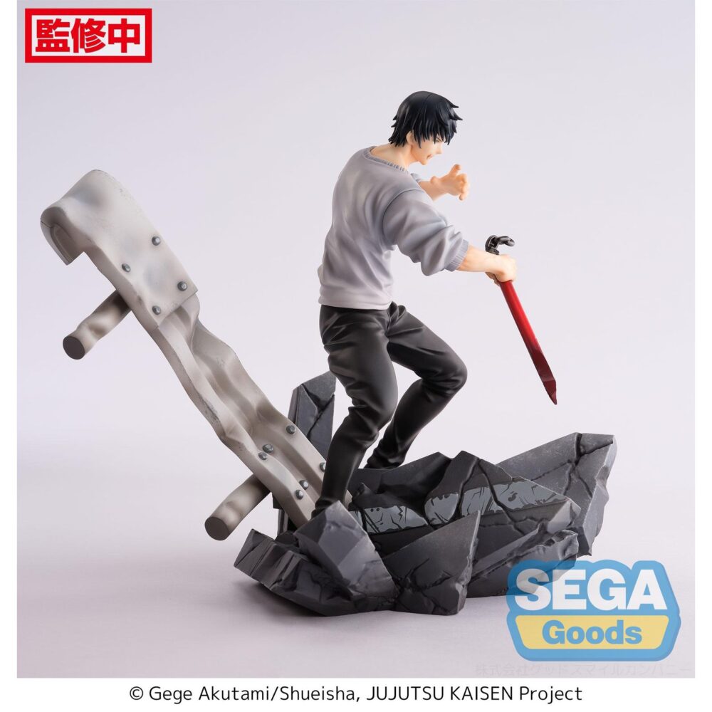 Toji fushiguro encounter jujutsu kaisen figurizm. Sega reincorpora a su colección figurizmα la versión ecounter de la figura de toji fushiguro. Está basada en su aspecto en el anime "jujutsu kaisen". Mide aproximadamente 20 cm y está fabricada en pvc. Representa al personaje en pleno combate. Ideal para exponerla junto a megumi fushiguro encounter jujutsu kaisen figurizm (se venden por separado).