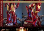 IRON MAN MARK III (ARMOR SUIT UP VERSION) MARVEL MOVIE MASTERPIECE HOT TOYS 1/6. Hot Toys se complace en anunciar la figura coleccionable a escala 1/6 de Iron Man Mark III (versión con armadura), que captura el icónico momento de Iron Man cuando Tony Stark prueba por primera vez su elegante y poderosa armadura. Esta edición eleva el clásico estilo con placas de armadura abatibles cuidadosamente diseñadas y nuevos detalles mecánicos internos, ofreciendo la experiencia de coleccionista definitiva. Esta figura marca un hito para Hot Toys, es la primera en presentar una escultura de cabeza con casco de Tony Stark con globos oculares giratorios separados, brindando una expresión auténtica y dinámica a su exhibición de Iron Man. Los componentes de la armadura en el pecho, las aletas de aire de la espalda, los hombros, la parte superior de los brazos, el abdomen, la espalda baja, los muslos, las espinillas y las pantorrillas se pueden abrir para simular el proceso dinámico de ponerse el traje.