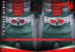 KAMEN RIDER V3 HOT TOYS 1/6 . En Kamen Rider V3, Shiro Kazami es mortalmente herido por la malvada organización Destron tras presenciar sus crímenes. En un giro dramático, los Riders 1 y 2 lo salvan transformándolo en un poderoso cíborg, renaciendo como Kamen Rider V3. Armado con poderes inspirados en libélulas y un implacable sentido de la justicia, V3 jura venganza por su familia y se dedica a proteger a los inocentes y a hacer cumplir la justicia. Hot Toys se complace en presentar la figura coleccionable a escala 1/6 de Kamen Rider V3. Esta figura de acción incluye un casco V3 con ojos verdes iluminados por LED y una escultura de la cabeza de Hiroshi Miyauchi como Shiro Kazami con ojos giratorios separados, lo que aporta un realismo expresivo a la mirada decidida de V3. Kamen Rider V3 luce su característico traje verde vibrante con "Redbone" y "Converter Lung" desgastados, acompañado de cuellos con alambre incrustado y capas cortas que le aportan un toque dinámico. El cinturón Double Typhoon Henshin, activado magnéticamente, está iluminado por LED y viene equipado con una funda V3 Hopper, que recrea su icónica secuencia de transformación.