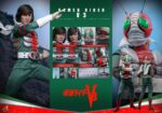 KAMEN RIDER V3 HOT TOYS 1/6 . En Kamen Rider V3, Shiro Kazami es mortalmente herido por la malvada organización Destron tras presenciar sus crímenes. En un giro dramático, los Riders 1 y 2 lo salvan transformándolo en un poderoso cíborg, renaciendo como Kamen Rider V3. Armado con poderes inspirados en libélulas y un implacable sentido de la justicia, V3 jura venganza por su familia y se dedica a proteger a los inocentes y a hacer cumplir la justicia. Hot Toys se complace en presentar la figura coleccionable a escala 1/6 de Kamen Rider V3. Esta figura de acción incluye un casco V3 con ojos verdes iluminados por LED y una escultura de la cabeza de Hiroshi Miyauchi como Shiro Kazami con ojos giratorios separados, lo que aporta un realismo expresivo a la mirada decidida de V3. Kamen Rider V3 luce su característico traje verde vibrante con "Redbone" y "Converter Lung" desgastados, acompañado de cuellos con alambre incrustado y capas cortas que le aportan un toque dinámico. El cinturón Double Typhoon Henshin, activado magnéticamente, está iluminado por LED y viene equipado con una funda V3 Hopper, que recrea su icónica secuencia de transformación.