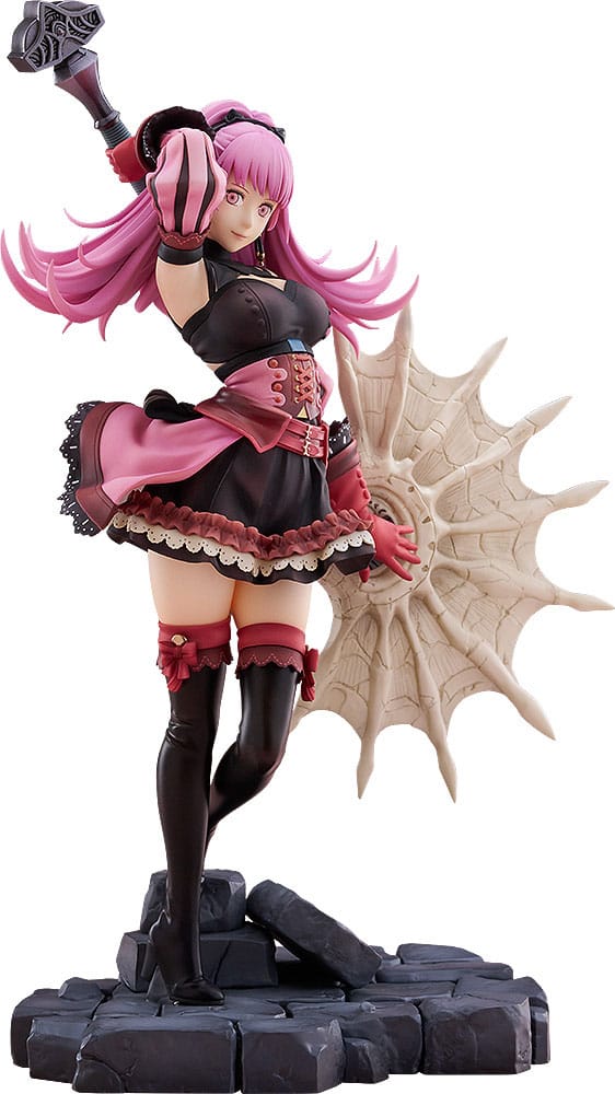 Hilda fire emblem 1/7.  three houses llega la esperadísima figura de hilda, la hija única del duque de goneril. Esta pieza, magistralmente elaborada, captura a hilda cinco años después de los acontecimientos de la academia, conservando su encanto alegre y accesible, a la vez que irradia la fuerza y la determinación forjadas en las pruebas de la guerra. Una hermosa combinación de elegancia y resiliencia, esta figura es imprescindible para los fans de la serie.