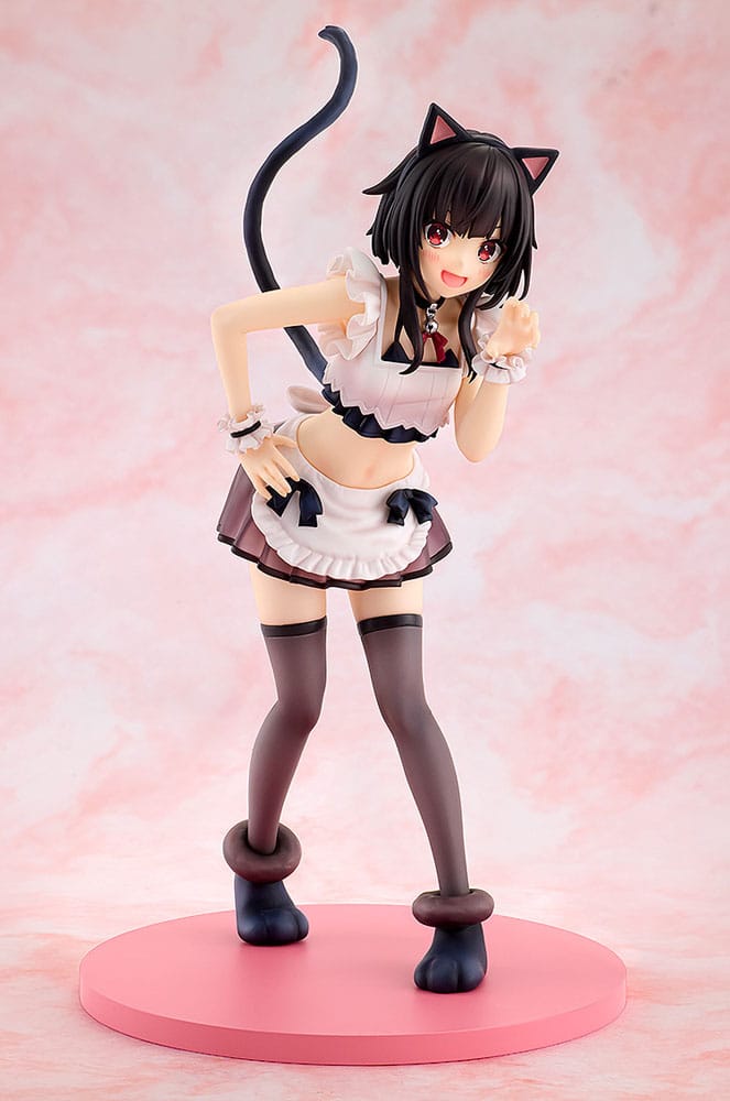 Megumin light novel catgirl maid version kono subarashii sekai ni syukufuku wo! Kadokawa presenta la figura de yunyun en su versión light novel negligee, basada en una ilustración especial por el 10. º aniversario de "konosuba: god's blessing on this wonderful world! ". Esta figura mide aproximadamente 15,5 cm y está fabricada en plástico pintado. Muestra a yunyun con una expresión tímida y un conjunto de lencería semitransparente que revela parte del abdomen. Incluye base para exposición. Ideal para exponer con megumin light novel catgirl maid version kono subarashii sekai ni syukufuku wo! (se venden por separado).
