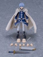 HIMMEL FRIEREN: BEYOND JOURNEY'S END FIGMA. Good Smile Company incorpora a su colección Figma la figura de Himmel basada en su aparición en el anime “Frieren: Beyond Journey’s End”. Mide aproximadamente 16 cm de alto e incluye: 3x placas faciales (sonriente, confidente y sonrisa con ojos cerrados), 6x manos intercambiables, 1x capa de tela, 1x réplica de su espada con funda,1x base hexagonal semitransparente con el logotipo de Figma y otras piezas para facilitar su exposición. Ideal para exponer con FRIEREN FRIEREN BEYOND JOURNEY’S END S.H. FIGUARTS RE-RUN (se venden por separado).