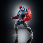 STRATOS MASTERS OF THE UNIVERSE MASTERVERSE VINTAGE COLLECTION. Mattel presenta la nueva colección Origins para la serie Masters of the Universe. Se trata de una revisión actualizada de las figuras originales de los años 80 basadas en este mundo ficticio de Sword & Sorcery y SciFi. Un mismo diseño con mejoras de producción, detalle y con más posibilidades de articulación. Están hechas en PVC y mide unos 18 cm.