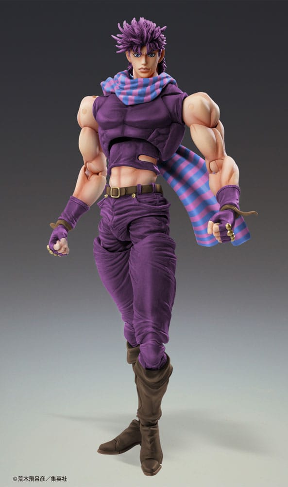 Joseph joestar third jojo’s bizarre adventure battle tendency chozokado. Medicos entertainment presenta dentro de su línea chozokado la figura articulada de joseph joestar third, el protagonista de la segunda parte del anime "jojo's bizarre adventure: battle tendency". Esta pieza mide aproximadamente 16,5 cm de alto e incluye: 5x pares de manos intercambiables, 2x placas faciales (serio y batalla), 1x ballesta desmontable, 1x clackers, 1x martillo y 1x base con soporte para su exhibición.