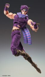 JOSEPH JOESTAR THIRD JOJO’S BIZARRE ADVENTURE BATTLE TENDENCY CHOZOKADO. Medicos Entertainment presenta dentro de su línea Chozokado la figura articulada de Joseph Joestar Third, el protagonista de la segunda parte del anime "JoJo's Bizarre Adventure: Battle Tendency". Esta pieza mide aproximadamente 16,5 cm de alto e incluye: 5x pares de manos intercambiables, 2x placas faciales (serio y batalla), 1x ballesta desmontable, 1x Clackers, 1x martillo y 1x base con soporte para su exhibición.
