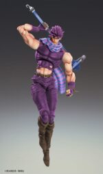 JOSEPH JOESTAR THIRD JOJO’S BIZARRE ADVENTURE BATTLE TENDENCY CHOZOKADO. Medicos Entertainment presenta dentro de su línea Chozokado la figura articulada de Joseph Joestar Third, el protagonista de la segunda parte del anime "JoJo's Bizarre Adventure: Battle Tendency". Esta pieza mide aproximadamente 16,5 cm de alto e incluye: 5x pares de manos intercambiables, 2x placas faciales (serio y batalla), 1x ballesta desmontable, 1x Clackers, 1x martillo y 1x base con soporte para su exhibición.