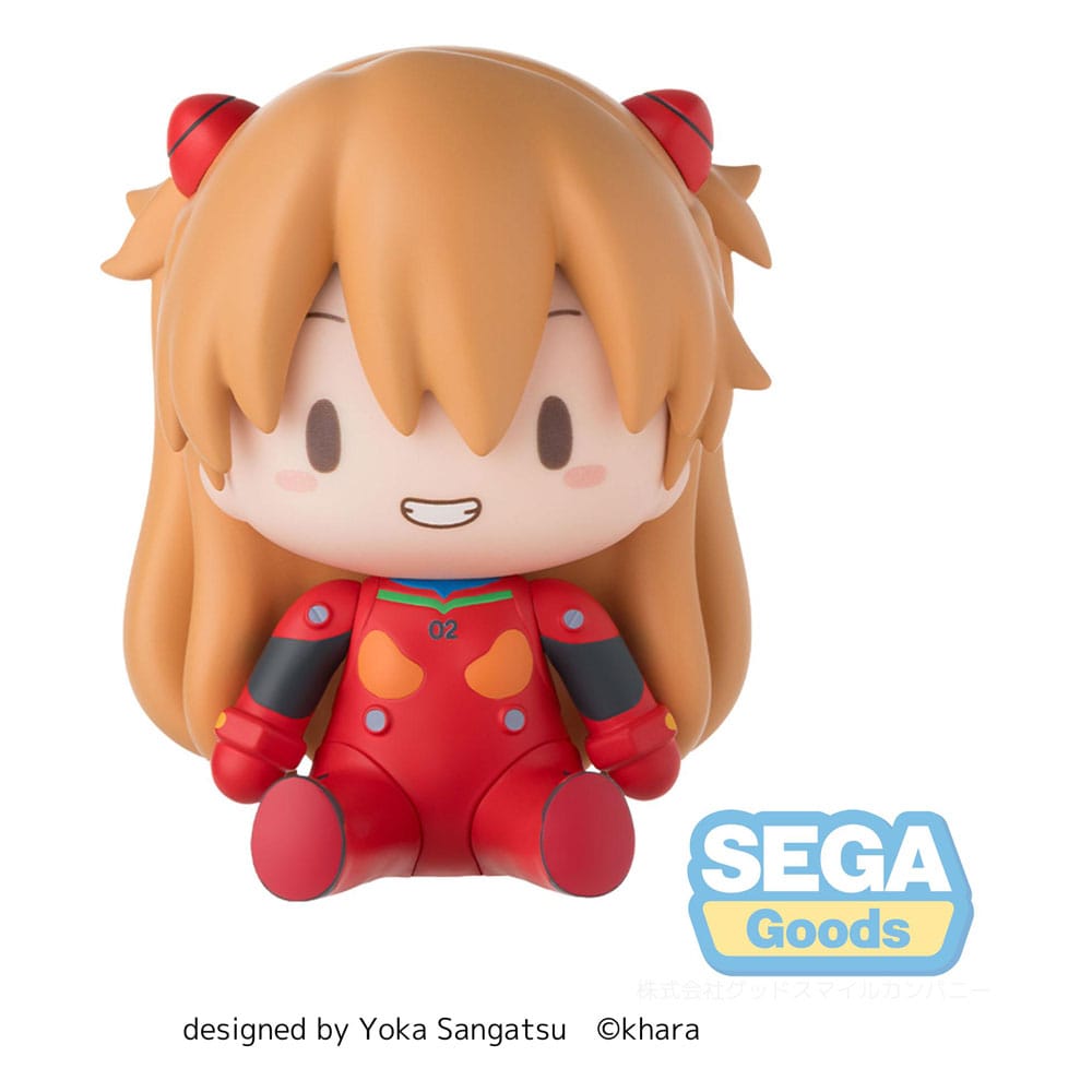 Asuka plug suit evangelion: new theatrical edition fuwa petit chibi. Minifigura de la película animada "evangelion: new theatrical edition". Mide 8 cm. Ofrece una versión adorable de la piloto del eva-02 en formato miniatura. Con 8 cm de altura, esta figura estilo chibi presenta a asuka con su característico plug suit rojo de evangelion new theatrical edition, destacando un diseño compacto, expresivo y lleno de encanto para los fans de la saga.