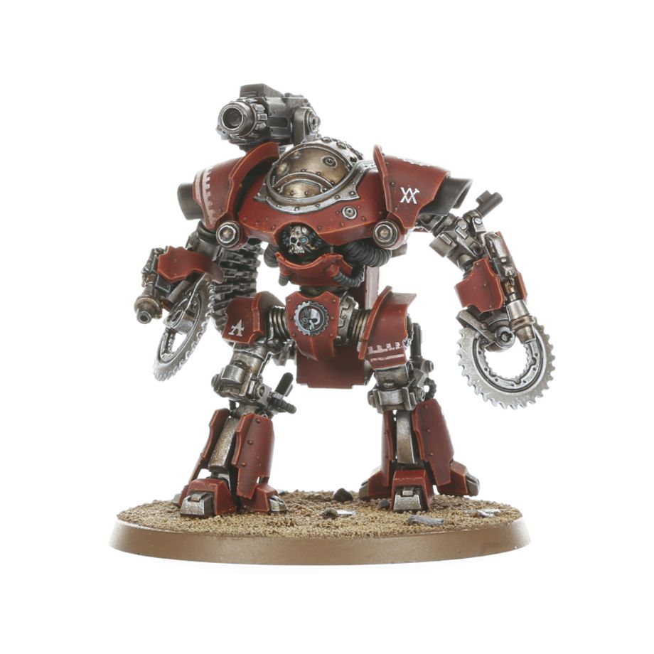 Mechanicum: combat force warhammer the horus heresy. El mechanicum emplea con gran frecuencia tanto siervos cibernéticamente mejorados como autómatas para ejercer su voluntad en el campo de batalla. Estas máquinas son capaces de marchar y luchar durante días sin exhibir signo alguno de cansancio, además de ser excepcionalmente resistentes y estar equipados con poderosas armas alimentadas por su reactores de energía. Si quieres reclamar la galaxia en nombre del omnissiah (creas o no que es el emperador), esta caja es perfecta para empezar o ampliar una colección del mechanicum de forma más económica que comprando los kits por separado. Dentro encontrarás una thallax cohort armada con poderosos lightning guns y dos castellax battle-automata equipados con dos shock chargers y armamento pesado. El matón de la caja es un imponente thanatar cavas siege-automata, cuya arma principal es un plasma mortar montado en el hombro con el que podrás aniquilar a tus enemigos desde lejos antes de cargar para aplastar a los supervivientes con sus shock chargers.