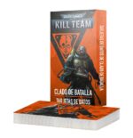 KILL TEAM: BATTLECLADE – DATACARDS (ESPAÑOL) WARHAMMER 40000. Los comandos Clado de batalla desarticulan a sus enemigos en actos de agresión calibrados. A estos servidores, liderados por un Tecnoarqueólogo y un Supervisor de Servidores, se les han implantado herramientas industriales, sistemas cibernéticos y armas mejoradas con el objetivo capturar y proteger recursos vitales para el Tecnosacerdocio de Marte. Este conjunto de 32 tarjetas te ayudará a llevar la cuenta de tu Clado de batalla en partidas de Kill Team. Hay tarjetas individuales para las reglas de selección de comando, agentes, reglas de facción y ardides de tiroteo, y reglas de equipo universal y de facción. Son una forma ideal de consultar fácilmente la información clave en el fragor de la batalla.