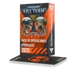 APPROVED OPS CARD PACK 2025 KILL TEAM WARHAMMER 40000 (ESPAÑOL). Este es tu comando: agentes de mirada acerada que luchan contra los peores horrores de la galaxia combinando astucia con equipo avanzado para cumplir con la misión que se les ha encomendado. Sin embargo, por muy duros o experimentados que sean, se enfrentan a veteranos de élite del ejército enemigo, y ambos bandos compiten por los mismos objetivos que podrían cambiar el curso de guerras enteras. Este pack es un suplemento esencial de Kill Team, tanto para partidas informales como para juego competitivo, que incluye tarjetas de referencia con operaciones tácticas, condiciones de victoria y mapas de misión de todas las zonas de aniquilación actuales. Son la forma más equilibrada de jugar partidas divertidas y justas: úsalas para crear misiones sobre la marcha y demuestra tu valía sobre el tablero.