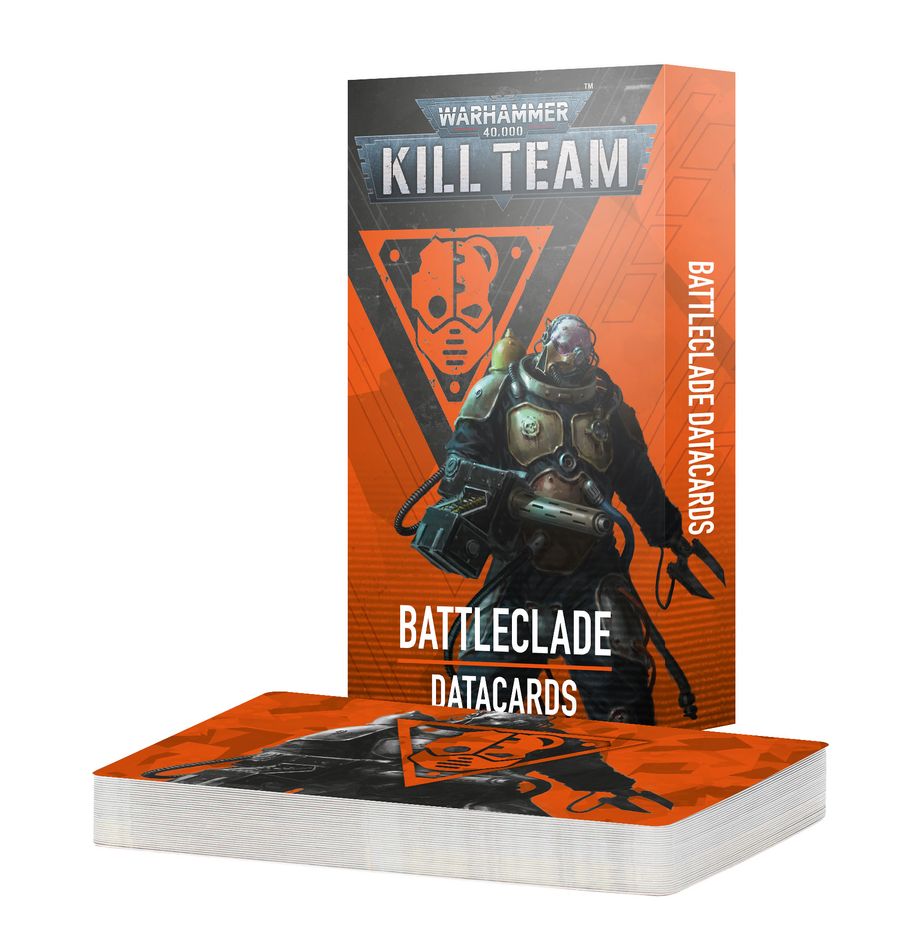 Kill team: battleclade – datacards (inglés) warhammer 40000. Solo en inglés. Battleclade kill teams disassemble their enemies in calibrated acts of aggression. With industrial tools, cybernetic systems, and deadly augmented weapons, servitors led by a technoarcheologist and a servitor underseer are prepared to seize and protect assets vital to the tech-priesthood of mars. This set of 32 cards will help you keep track of your battleclade in games of kill team. There are individual cards for your team selection rules, operatives, faction rules, strategy and firefight ploys, and faction and universal equipment rules. They are an ideal way to easily check key information in the heat of battle.