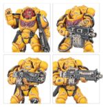 COMBAT PATROL: IMPERIAL FISTS WARHAMMER 40000. Los Puños Imperiales son conocidos por su estoica determinación y su dominio de la guerra de asedio, y por construir bastiones impenetrables. Prefieren el blindaje pesado y las líneas eficientes, negándose a ceder un milímetro de terreno por fuerte que sea la presión del enemigo. Si quieres defender con estoicismo el Imperium, esta caja es perfecta para empezar o ampliar una colección de Puños Imperiales de forma más económica que comprando los kits por separado. Liderados por un heroico Capitán y su escuadra de élite de Héroes de la Compañía, los Intercesores Pesados y los Exterminadores atraviesan el fuego enemigo más intenso. Una escuadra de Intercesores despacha cualquier resistencia que quede y toma objetivos clave. Estas 21 miniaturas de plástico representan una fuerza completa de Puños Imperiales para usar en disputadas partidas tácticas del formato Patrulla de Warhammer 40,000. Puedes descargar de forma gratuita las reglas de esta Patrulla del sitio web de Warhammer Community.