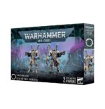 ROBOTS SEKHTAR THOUSAND SONS WARHAMMER 40000. Los maestros hechiceros emplean los Robots Sekhetar como centinelas proféticos para proteger lugares de poder o acechar a intrusos desprevenidos. Estos autómatas, ocultos con hechizos de ilusión y ofuscación, esperan el momento de activar sus armas arcanas y arrojar chorros de energía empírea y misiles hechiceros contra el enemigo. Con este kit multicomponente de plástico puedes montar dos Robots Sekhetar, poderosos autómatas de batalla para tus ejércitos de Mil Hijos de Warhammer 40,000. Estos imponentes constructos mecánicos están equipados con lanzallamas pesados disformes y baterías fuego infernal. También están armados con un rifle de fusión piroflujo, que puede reemplazarse por un proyector de llamas disformes y una garra de energía. Son ideales para proteger objetivos clave, manteniendo fácilmente a raya a los guerreros enemigos con su letal potencia de fuego. El kit contiene 40 piezas de plástico y 2 peanas redondas Citadel de 40 mm. Las miniaturas se proporcionan sin montar ni pintar. Recomendamos usar pegamento para plástico Citadel y pinturas Citadel Colour.