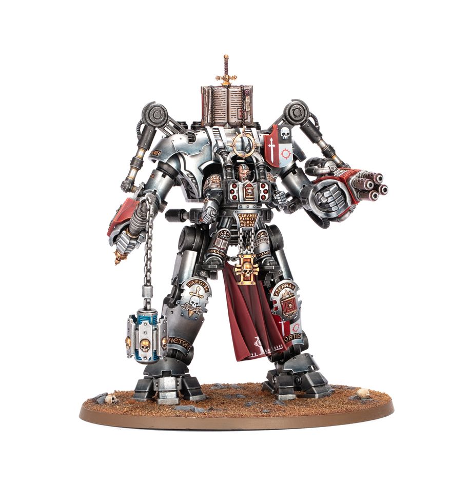 Grand master in nemesis dreadnight grey knights warhammer 40000. Cuando pilota un servoterror némesis, el gran maestre tiene acceso a armas que suelen estar restringidas a los tanques de batalla. Gracias a la fuerza servoimpulsada que le permite blandir estas armas de combate y a su poderío psíquico, la potencia asesina de este guerrero alcanza cotas terroríficas. Con este kit multicomponente de plástico puedes montar un gran maestre en servoterror némesis, un formidable comandante para tus ejércitos de caballeros grises de warhammer 40,000. Con una gran variedad de armas a distancia y de combate entre las que elegir, puede abrirse paso fácilmente entre tus enemigos. La miniatura puede montarse con distintas poses, y las armas a distancia pueden acoplarse a ambos brazos. El kit también puede montarse como un servoterror némesis con un arnés diferente, rodilleras y dos cabezas entre las que elegir: una con casco y otra descubierta. Ambas variantes pueden personalizarse todavía más con opciones estéticas como sellos de pureza y marcas de honor.