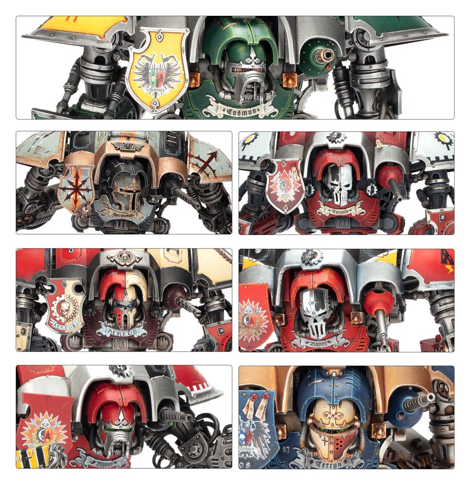 Knight questoris imperial knights warhammer 40000. Los caballeros imperiales son imponentes ingenios de guerra capaces de hacer frente a grandes masas de infantería, monstruos colosales y pesados tanques de batalla. Estos intrépidos caballeros se lanzan a los combates más encarnizados y reparten muerte con cañones, cuchillas sierra y un amplio arsenal de armas adicionales. Con este kit multicomponente de plástico puedes montar un poderoso caballero imperial en una de seis configuraciones distintas para incluirlo en tus ejércitos de caballeros imperiales de warhammer 40,000 o desplegarlo como un desarraigado en tus ejércitos de marines espaciales, astra militarum, adepta sororitas, adeptus custodes, adeptus mechanicus o agentes imperiales. También puedes montarlo como un caballero expoliador para incluirlo en tus ejércitos de caballeros del caos o desplegarlo como un descastado en tus ejércitos de marines espaciales del caos, guardia de la muerte, hijos del emperador, mil hijos o devoradores de mundos.