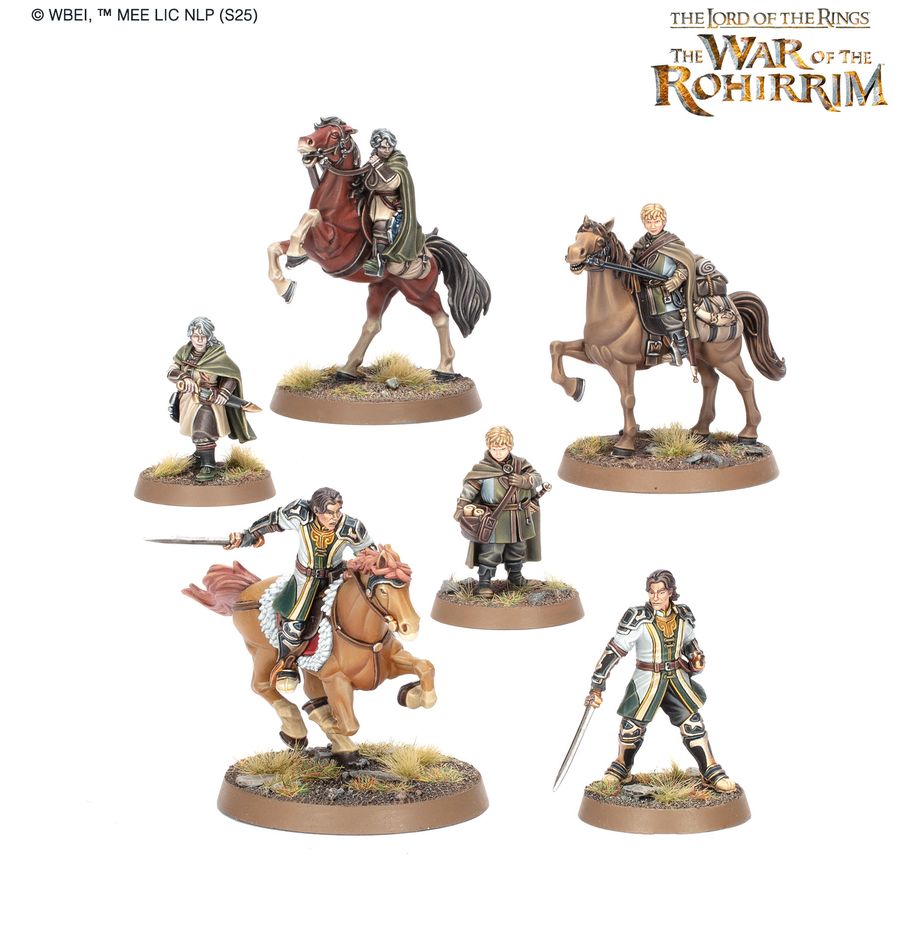 Fréaláf hildeson™ olwyn™ & lief™ heroes of rohan™ middle-earth. En rohan no faltan guerreros nobles y curtidos para liderarlos en la batalla. El sobrino de helm hammerhand, fréaláf, es el primer mariscal de la marca de rohan y señor del valle sagrado. La escudera olwyn es una guerrera excepcional que lucha con gallardía para proteger a sus seres queridos, en particular hera, a quien inculca las tradiciones de las escuderas de antaño. El joven escudero lief actúa como asistente personal de helm en su corte. Con este kit multicomponente de plástico puedes montar tres formidables guerreros: olwyn, shieldmaiden of rohan y lief, page of helm, para tus ejércitos de army of edoras y defenders of the hornburg, y fréaláf, first marshal of the riddermark, para tus fuerzas de armies of edoras de middle-earth strategy battle game. Cada héroe cuenta con dos versiones —una a caballo y otra a pie—, abriéndote así más opciones tácticas para tu ejército. Elijas la versión que elijas, cuentan con un repertorio de habilidades especiales que te darán ventaja en la batalla.